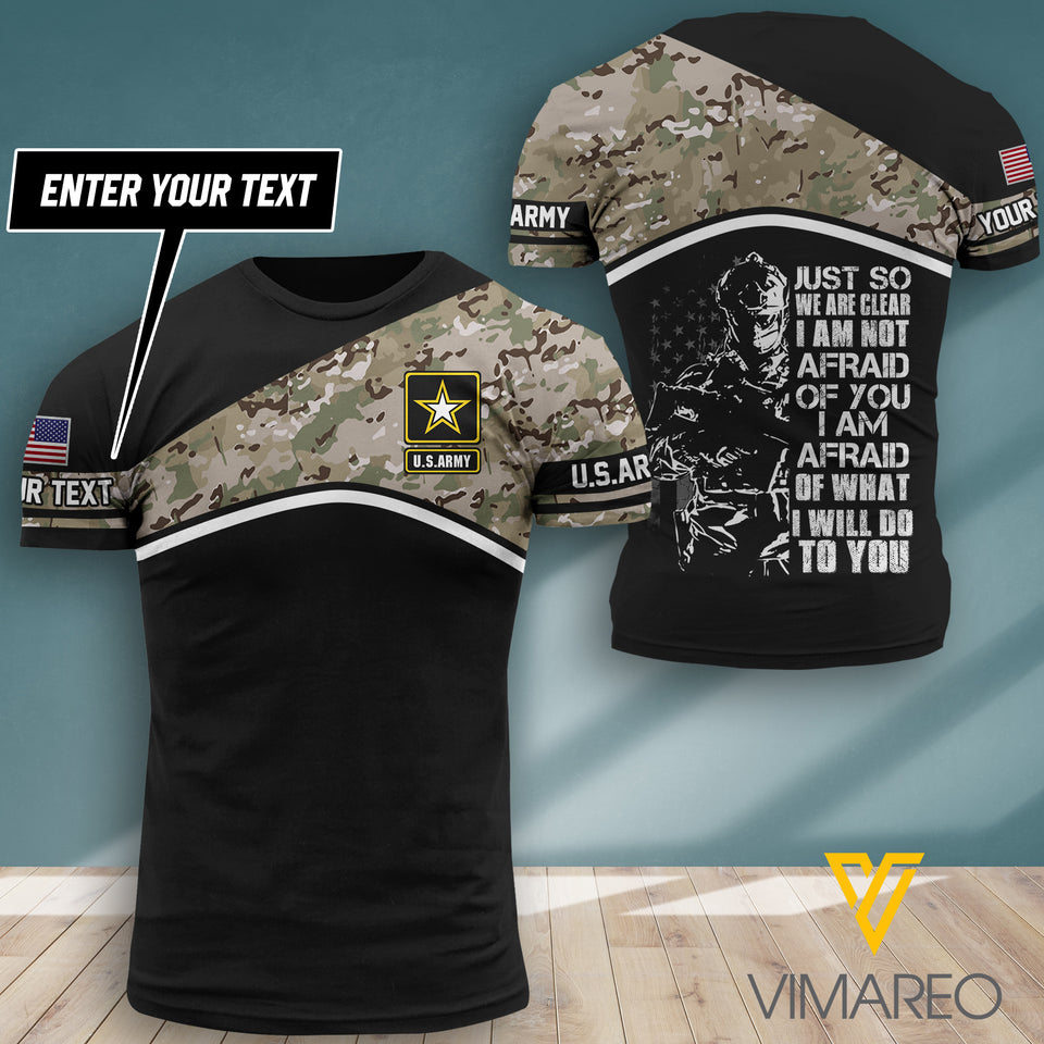 PHN PERSONALIZED US ARMY TSHIRT 3D PRINTED JUL-DT14