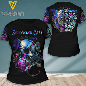PHN SEPTEMBER GIRL TSHIRT 3D PRINTED SEP-DT21