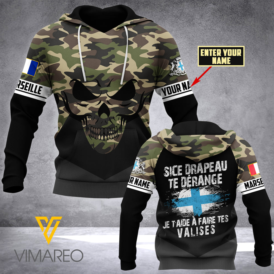 PHN PERSONALIZED Marseille HOODIE 3D PRINTED MAR-QH26