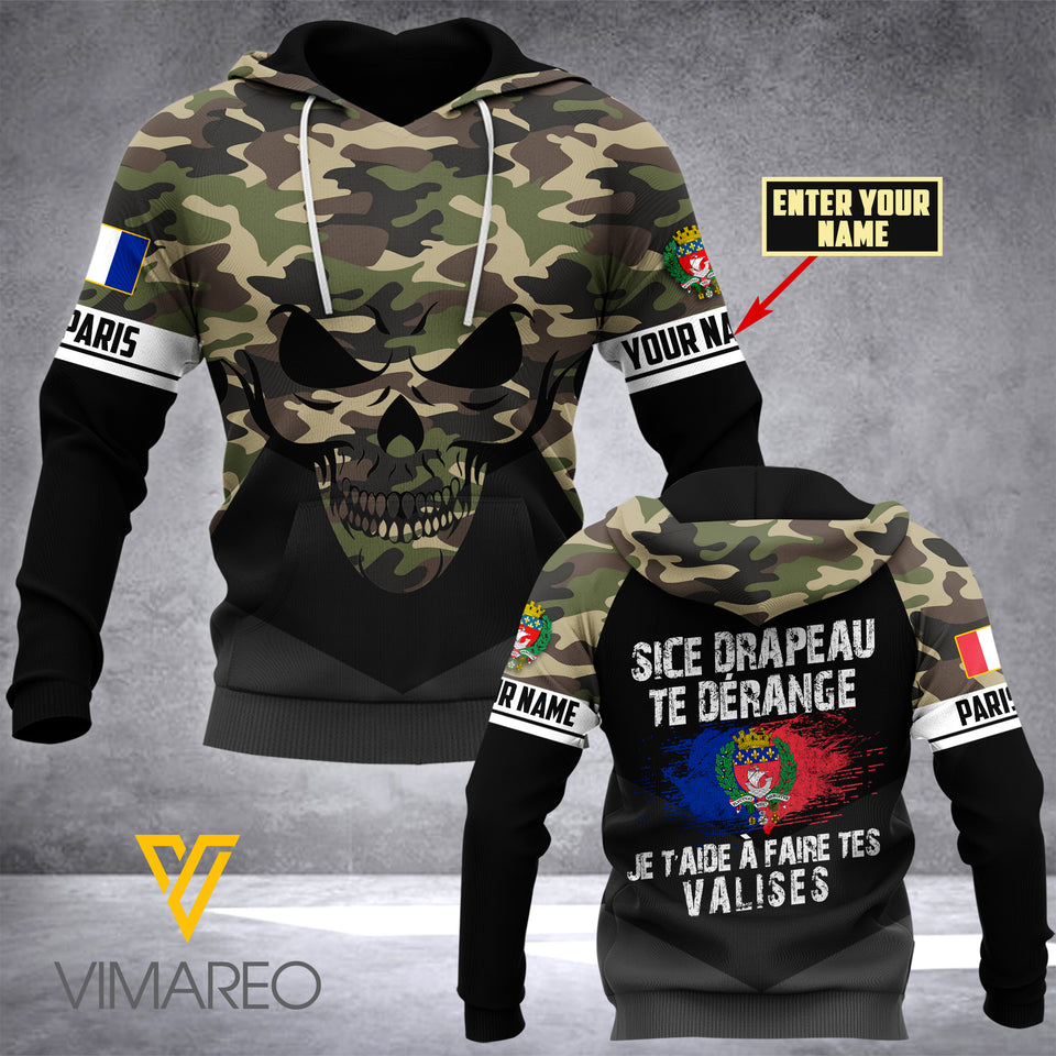 PHN PERSONALIZED Paris HOODIE 3D PRINTED MAR-QH26