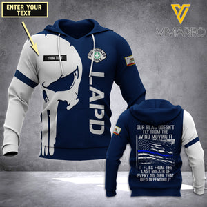 PHN PERSONALIZED Los Angeles Police Department (LAPD) HOODIE 3D PRINTED JUL-LN15