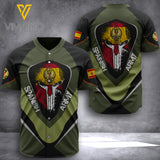 PHN Spanish Army Baseball Shirt Printed APR-DT09