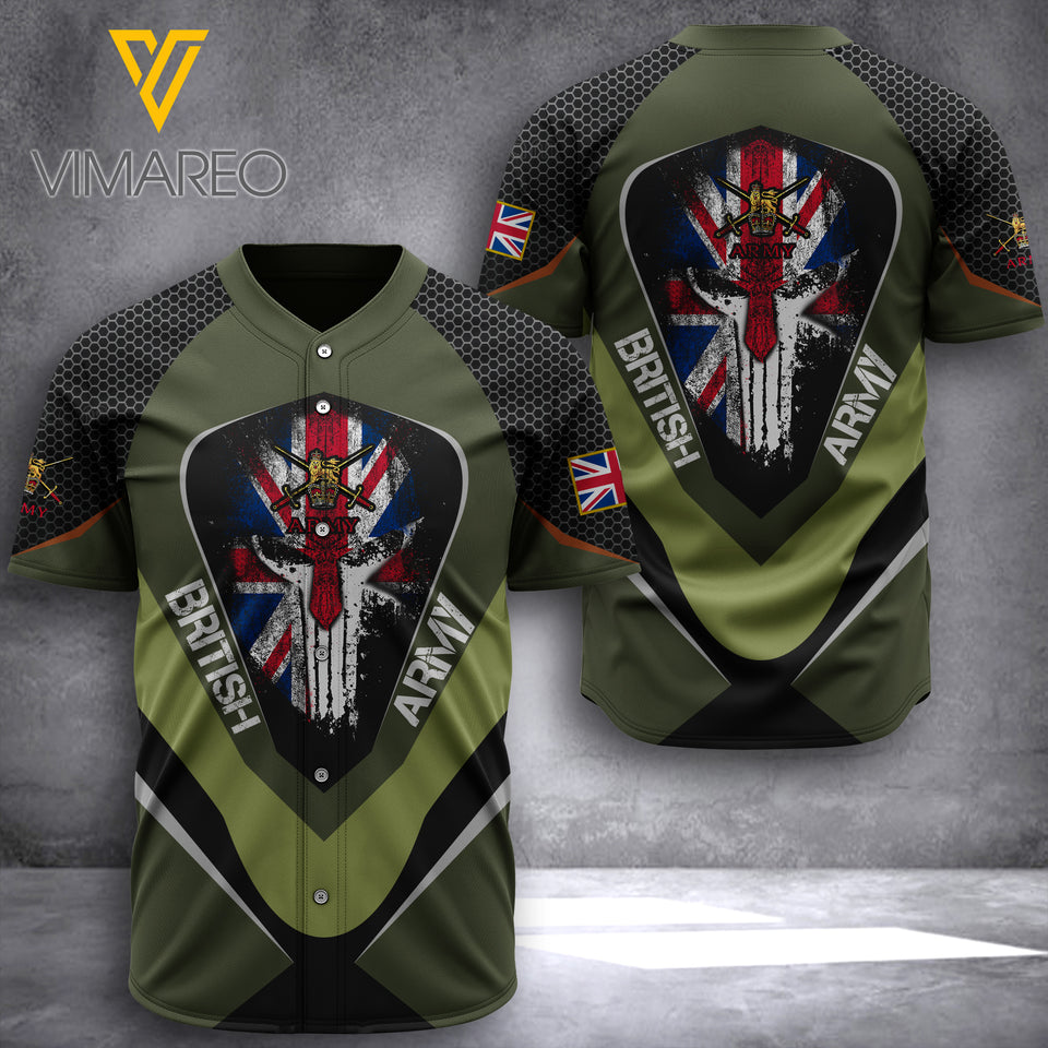 PHN British Army Baseball Shirt Printed APR-DT09