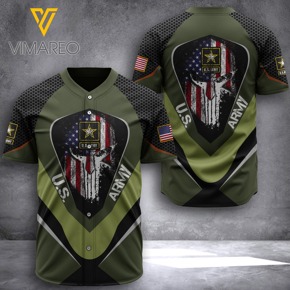 PHN Us Army Baseball Shirt Printed APR-DT10