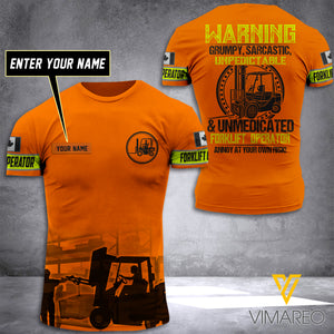 PHN PERSONALIZED CANADIAN Forklift TSHIRT PRINTED APR-DT19