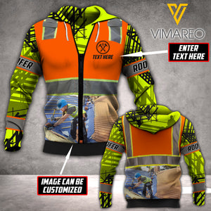 PERSONALIZED ROOFER HOODIE 3D PRINTED AUG-DT23