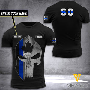 PHN Personalized Quebec Police Printed T-Shirt APR-DT29