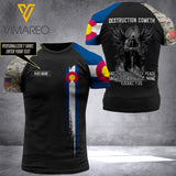 PHN PERSONALIZED Colorado Tshirt 3D PRINTED APR-QH12