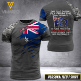 PHN PERSONALIZED AUSTRALIAN NAVY TSHIRT 3D PRINTED APR-LN14