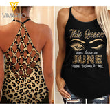 PHN June Girl Criss-Cross Open Back Camisole Tank Top MAR-DT19