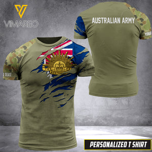 PHN PERSONALIZED Australian Army Tshirt 3D PRINTED APR-DT08
