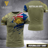 PHN PERSONALIZED Australian Army Tshirt 3D PRINTED APR-DT08