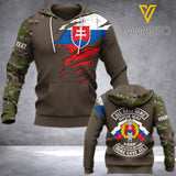 PHN Personalized Slovak Armed Forces 3D Printed Shirt APR-DT14