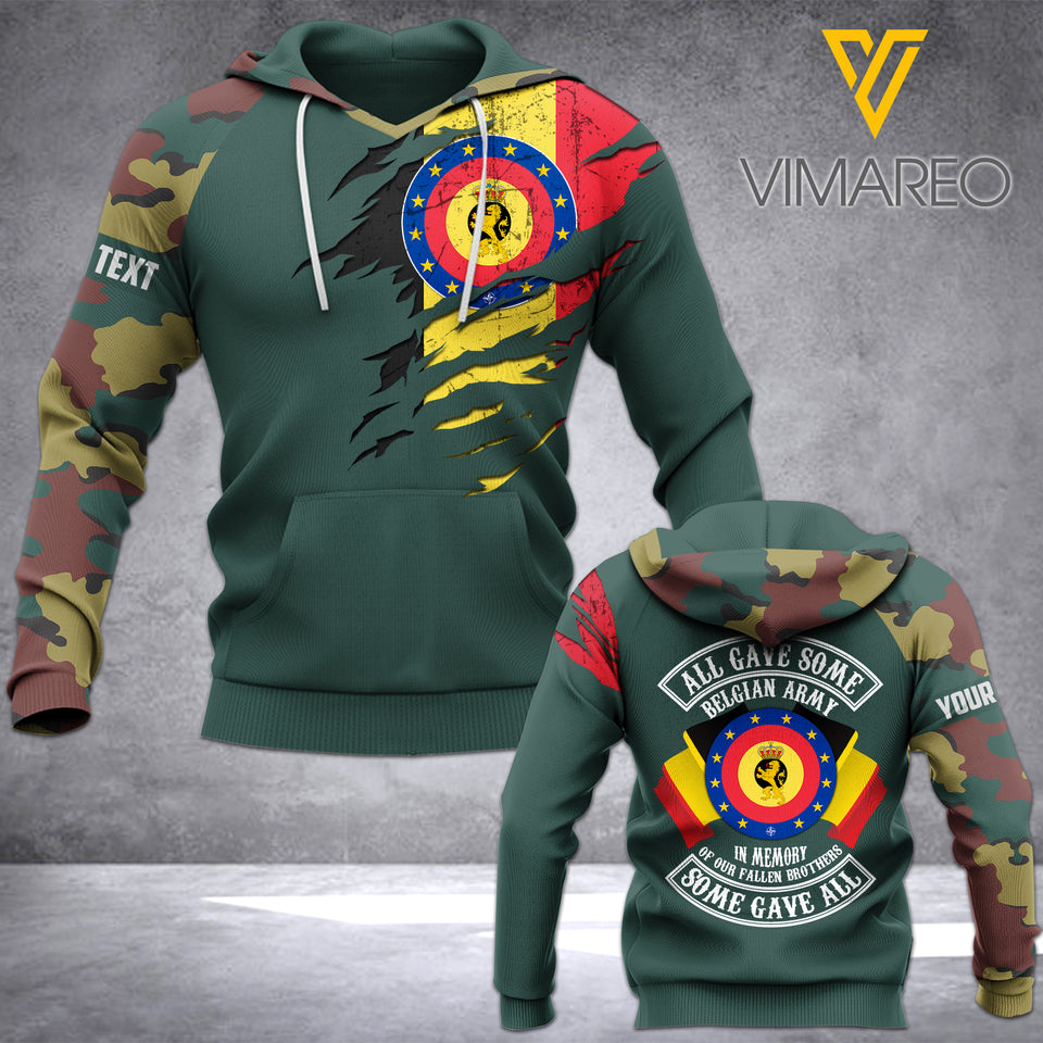 PHN Personalized Belgian Armed Forces 3D Printed Shirt APR-DT14