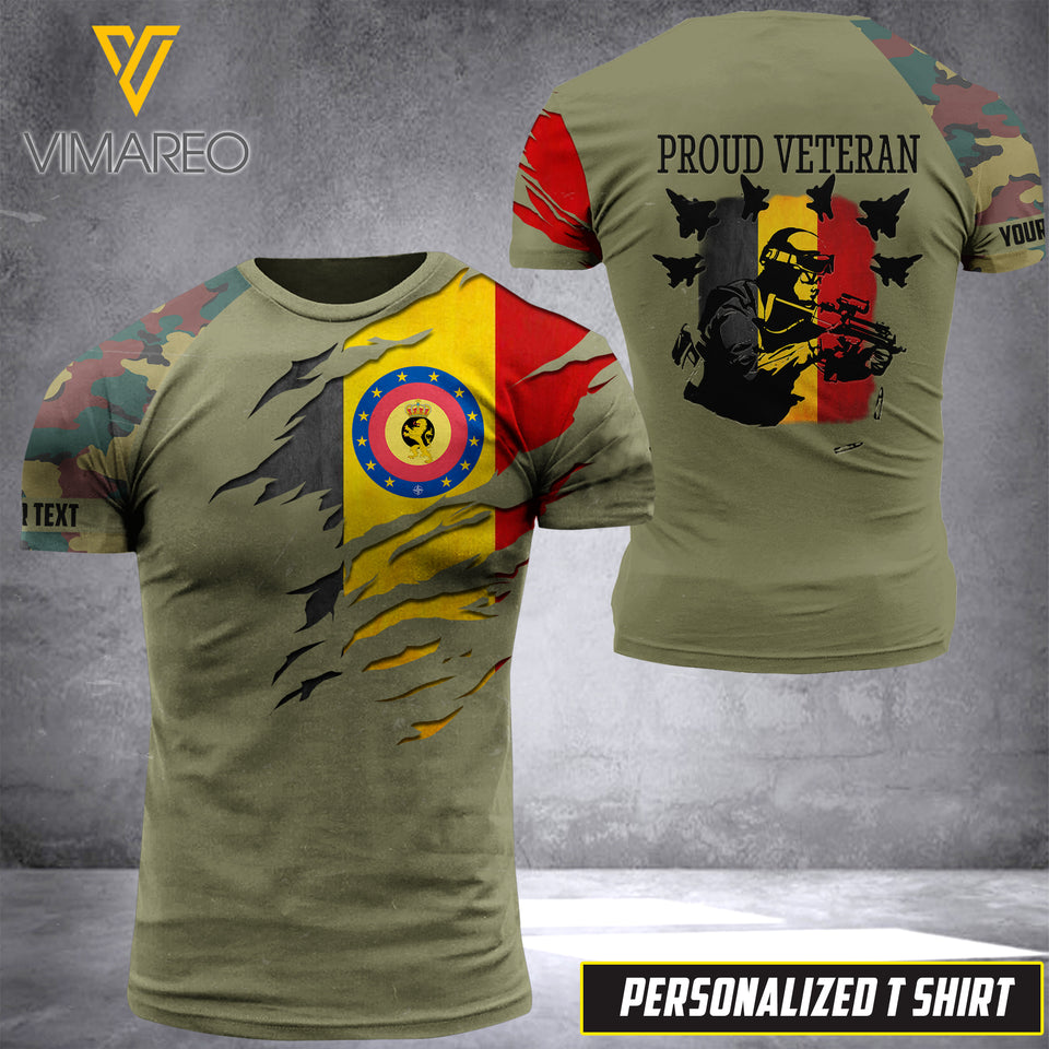PHN PERSONALIZED Belgian ARMY HOODIE 3D PRINTED APR-LN08
