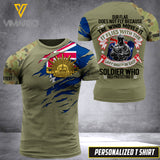 PHN Personalized Australian Army 3D Printed T-Shirt JUL-HQ12