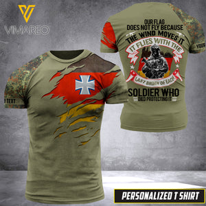PHN Personalized German Army 3D Printed T-Shirt JUL-HQ12