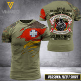 PHN Personalized German Army 3D Printed T-Shirt JUL-HQ12
