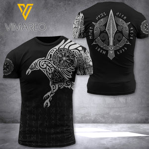 PHN Viking Raven TSHIRT 3D PRINTED AUG-DT27 DFV