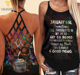 January Criss-Cross Open Back Camisole Tank Top Vm1203