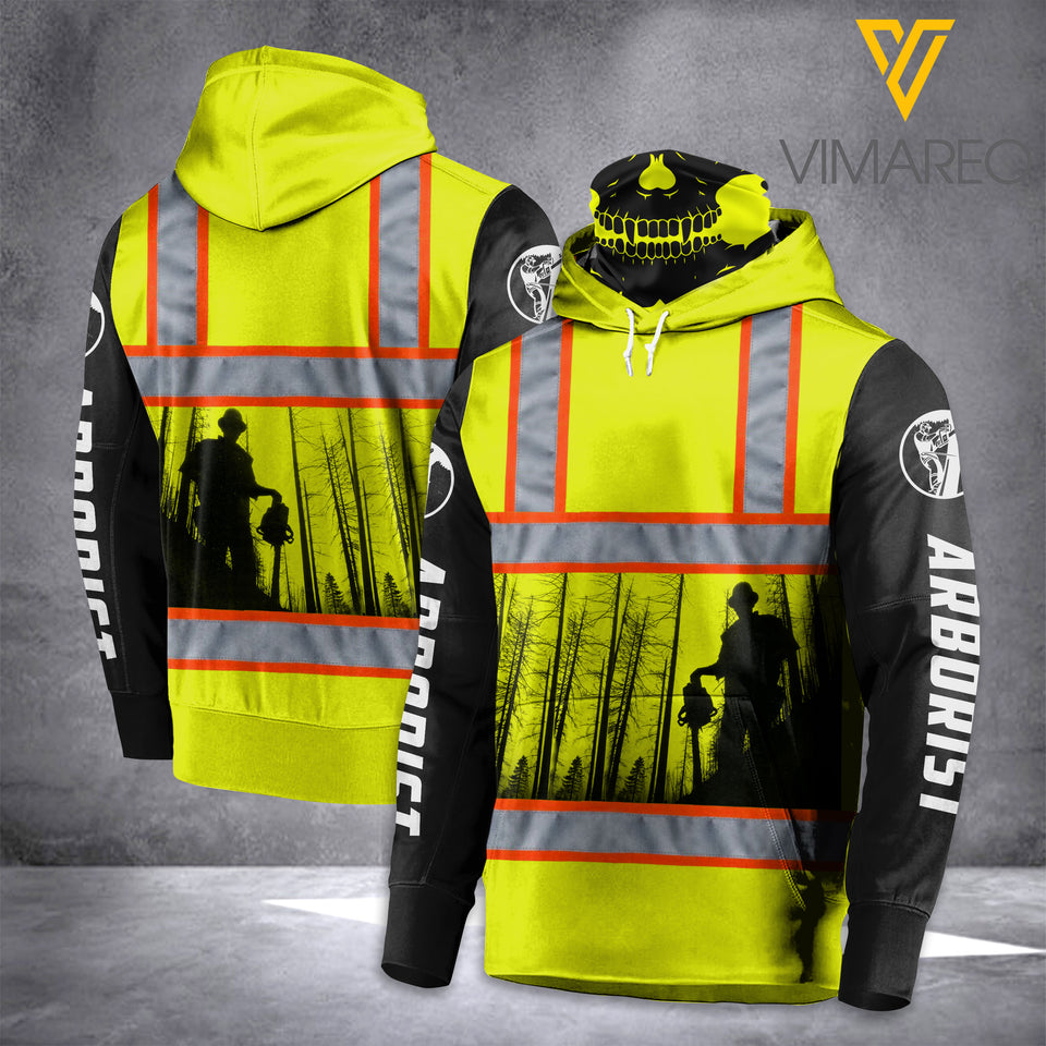 Arborist Safety Mask Hoodie 3d printed dh 2202HQ