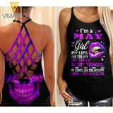 May Girl Criss-Cross Open Back Camisole Tank Top ZQ2403