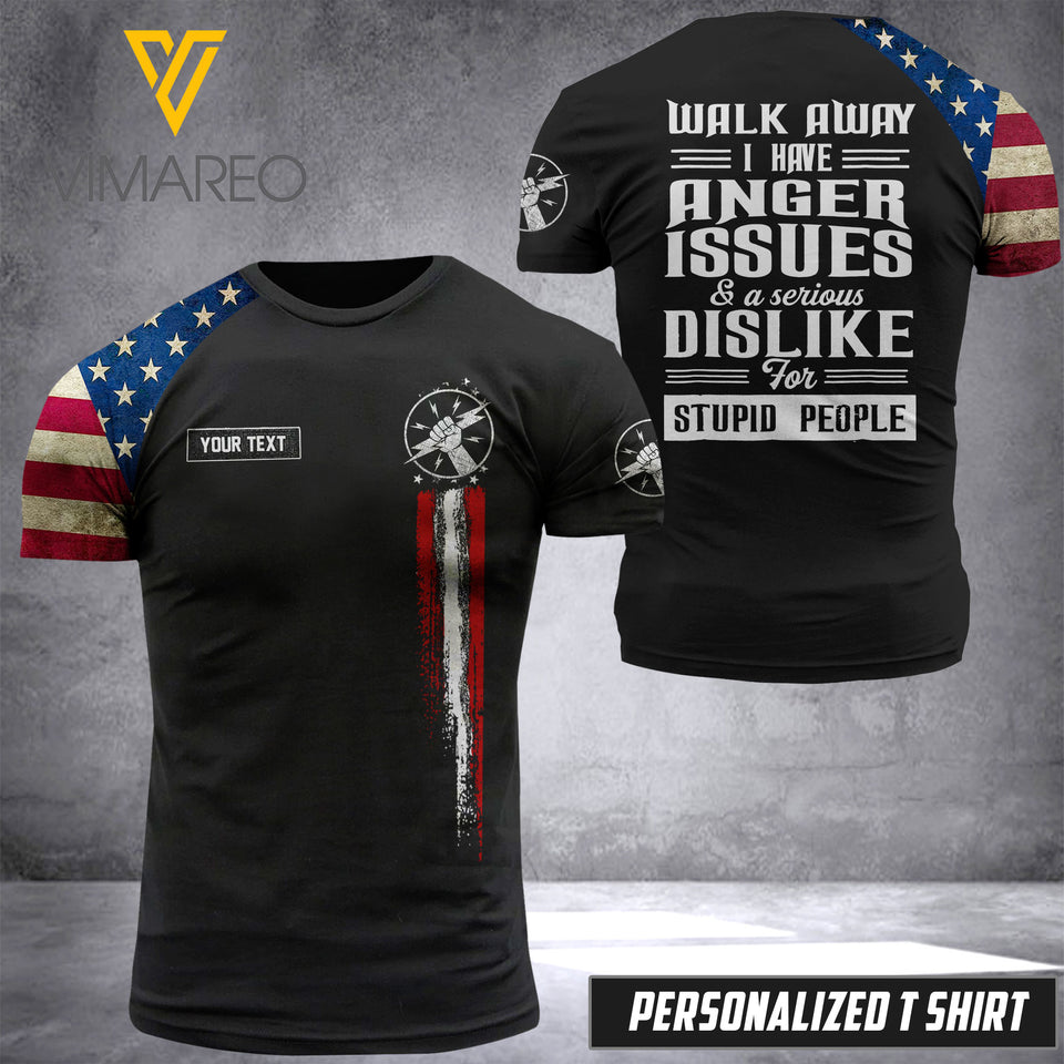 Customized Lineman 3D Printed shirt HQ0204