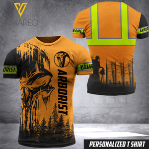 Customized Arborist 3D Printed Combat T Shirt/Mask Hoodie EZQ60521