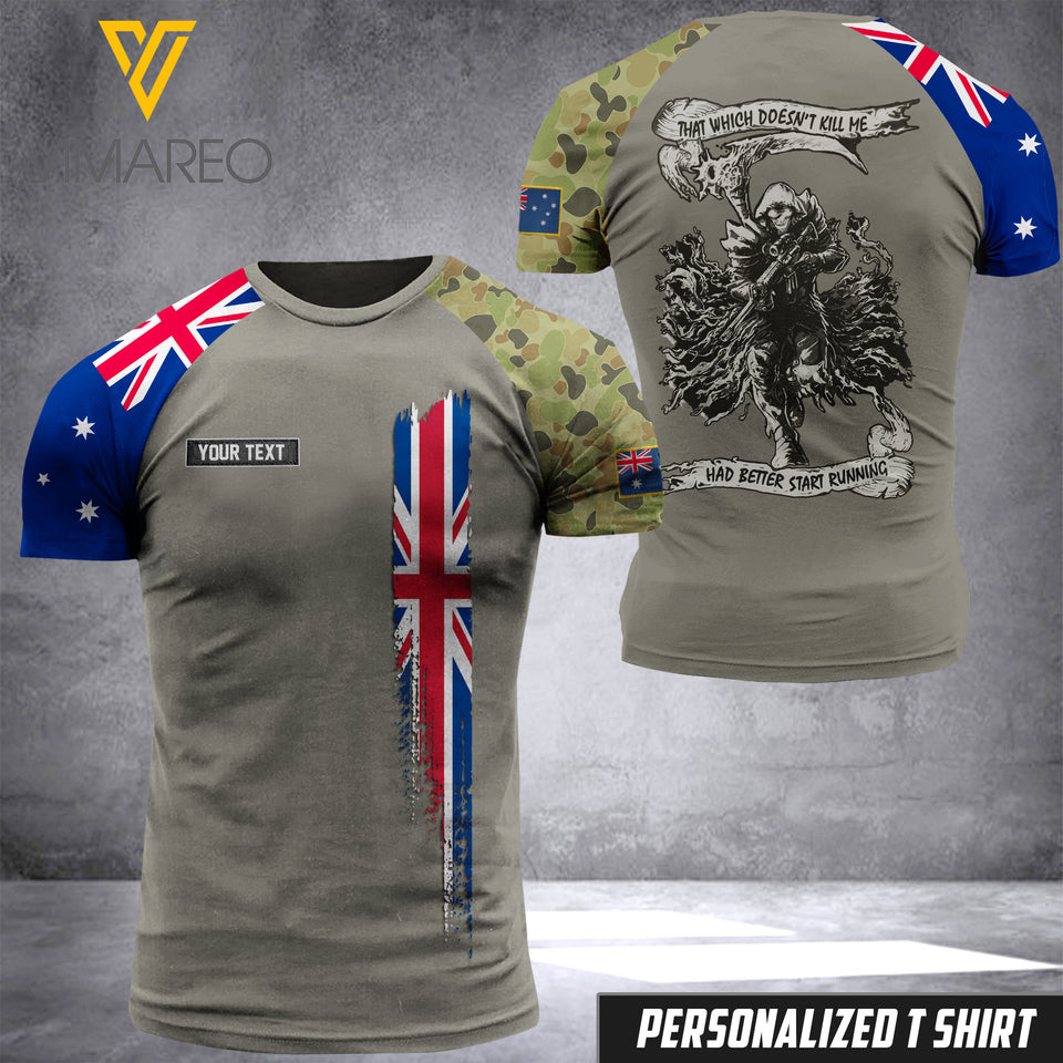 Customized Australian Soldier 3D Printed Combat Shirt EZT094