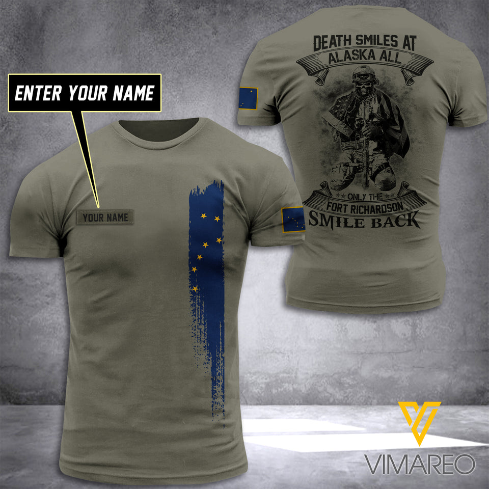 Customized Fort Richardson Soldier Smile Back 3D Printed Combat Shirt EZT1204