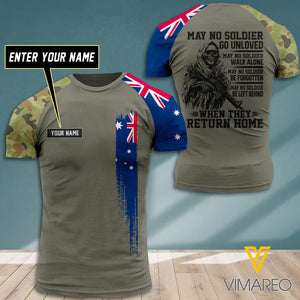 Customized Australian soldier 3D Printed Shirt EZT1507