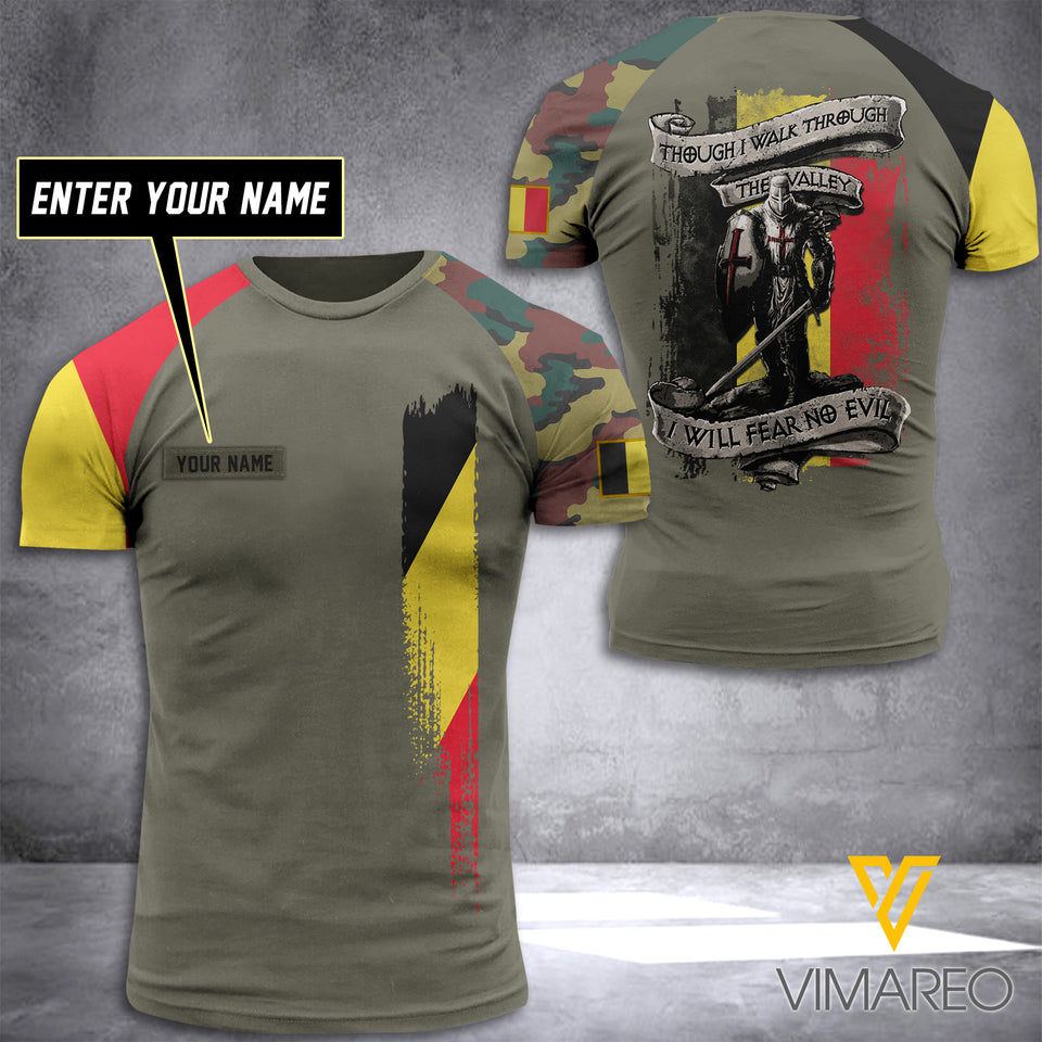 Customized Belgian Soldier 3D Printed Combat Shirt EZT094