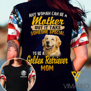 Golden Retriever Mom 3d Printed Shirt EZT0107