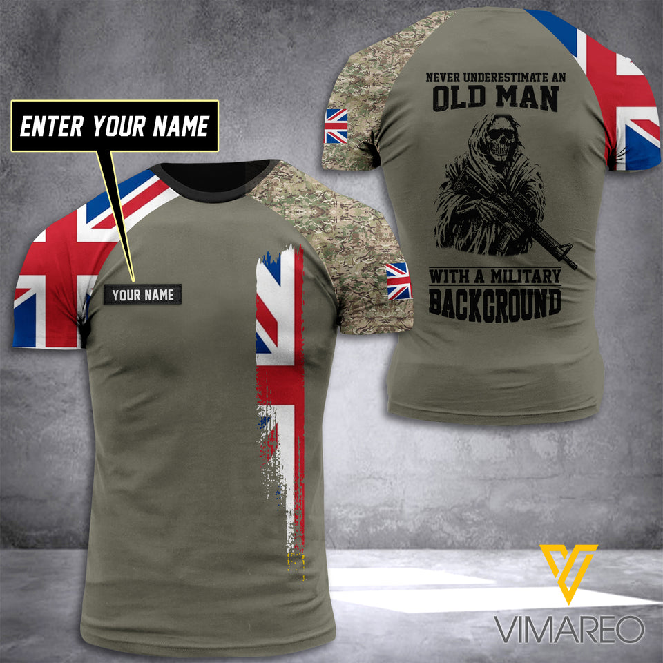 Customized British Soldier 3D Printed Combat Shirt EZNQ084