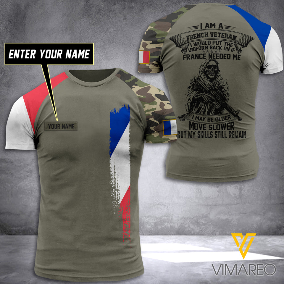 Customized French Soldier 3D Printed Combat Shirt EZT084