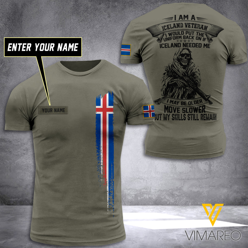 Customized Iceland Soldier 3D Printed Shirt EZT074