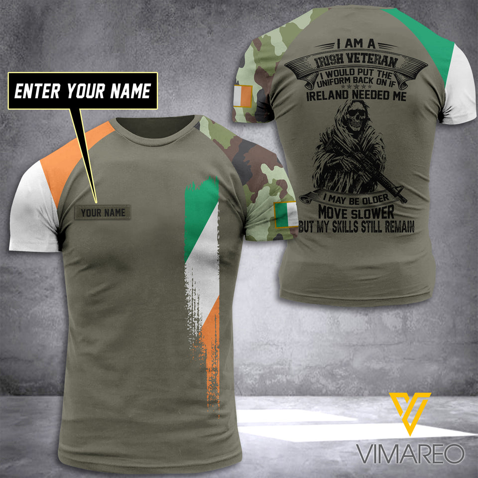Customized Ireland Soldier 3D Printed Combat Shirt EZT084