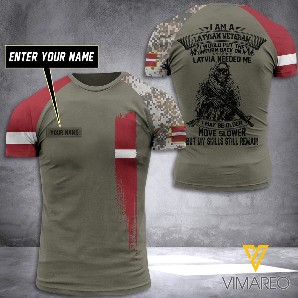 Customized Latvia Soldier 3D Printed Combat Shirt EZT084