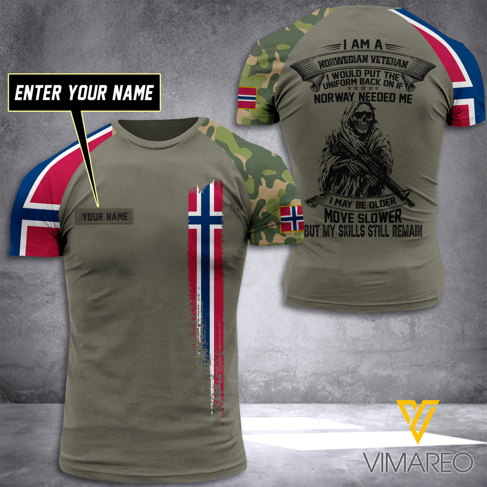 Customized Norway Soldier 3D Printed Combat Shirt EZT084