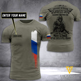 Customized Russia Soldier 3D Printed Shirt EZT074