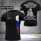 Customized Russia Soldier 3D Printed Shirt EZT074