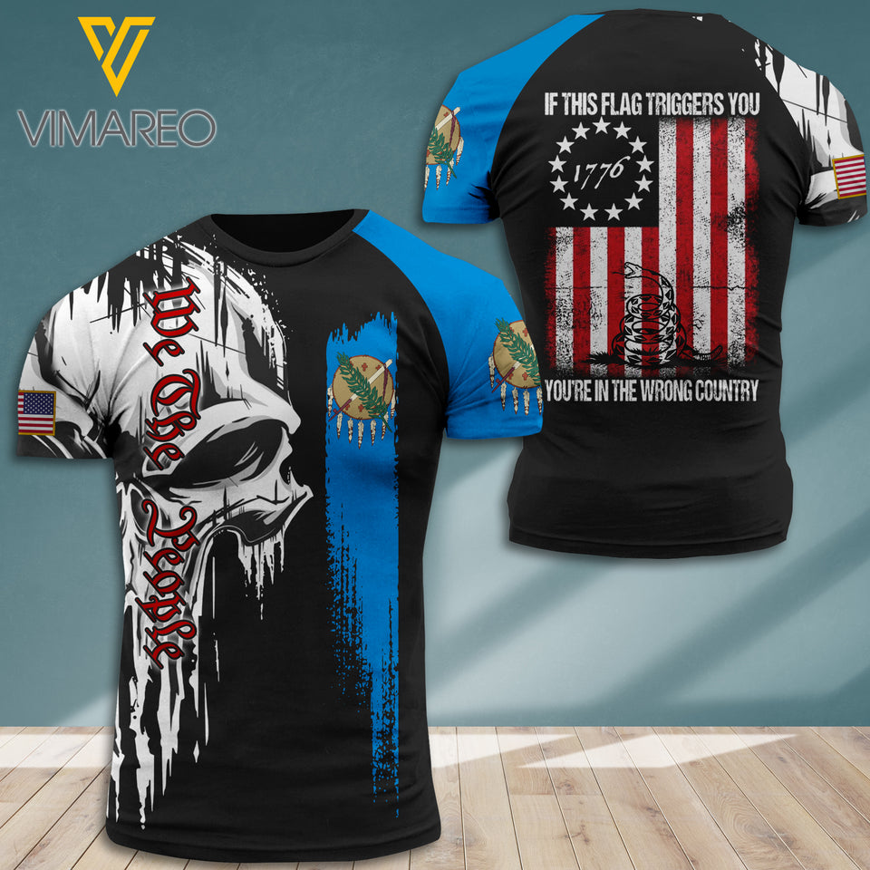 Customized Oklahoma Soldier 3D Printed Shirt EZT1707