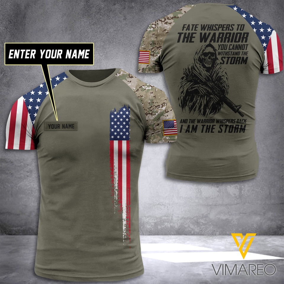 Customized US Soldier 3D Printed Combat Shirt EZT104