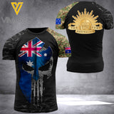Customized Australian Soldier 3D Printed Shirt EZQ1707
