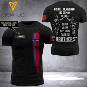 Customized Norway Soldier 3D Printed Combat Shirt EZQ250621