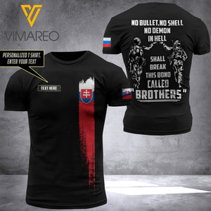 Customized Slovakia Soldier 3D Printed Combat Shirt EZQ250621