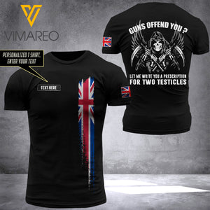 Customized British Soldier 3D Printed Combat Shirt EZLN240621