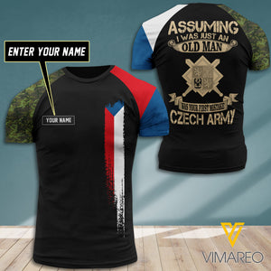 Customized Czech Soldier 3D Printed Shirt EZLN0707