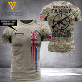 Customized British Soldier 3D Printed Combat Shirt EZHQ144