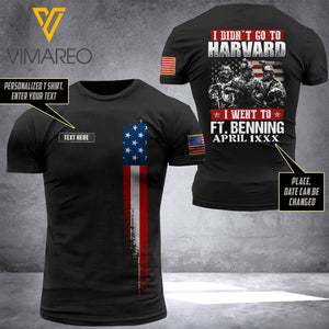 PHN PERSONALIZED ft benning TSHIRT 3D PRINTED APR-LN15